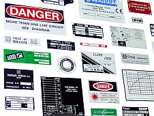 Etiquettes d'identification en aluminium anodisé