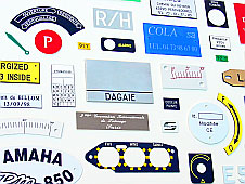 Etiquettes signalétiques gravées